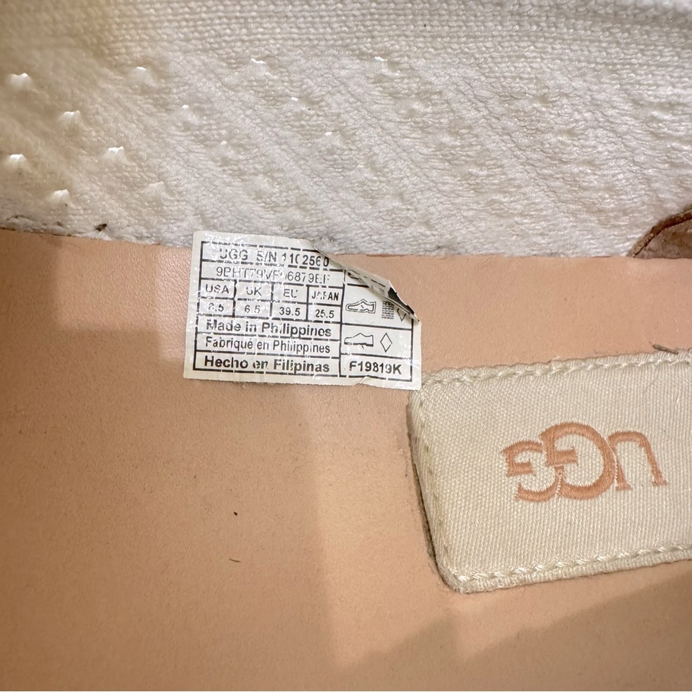 UGG Sammy Sneaker White Chevron Sz‎ 8.5 - Picture 10 of 10
